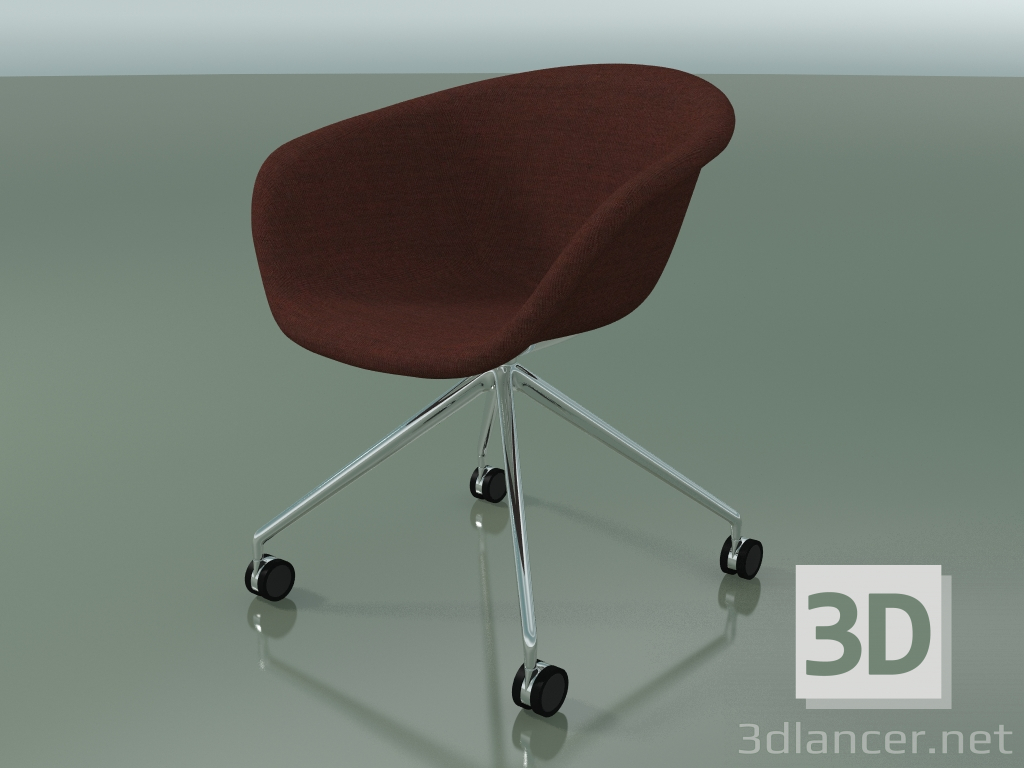 3D Modell Stuhl 4237 (4 Rollen, mit Polsterung f-1221-c0576) - Vorschau