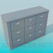 modèle 3D Table de chevet avec tiroirs - preview