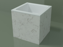 Tezgah üstü lavabo (01R112101, Carrara M01, L 36, P 36, H 36 cm)