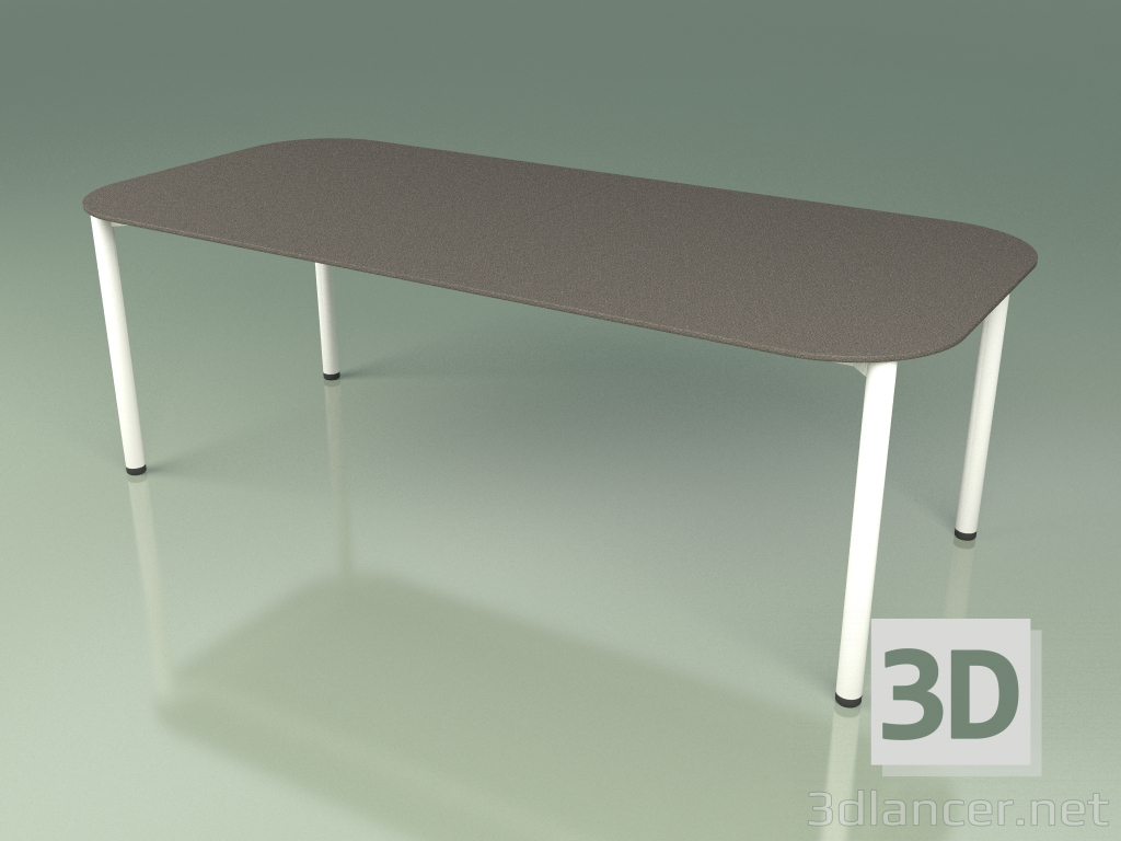 3d модель Стол обеденный раздвижной сложенный 030 (Metal Milk) – превью