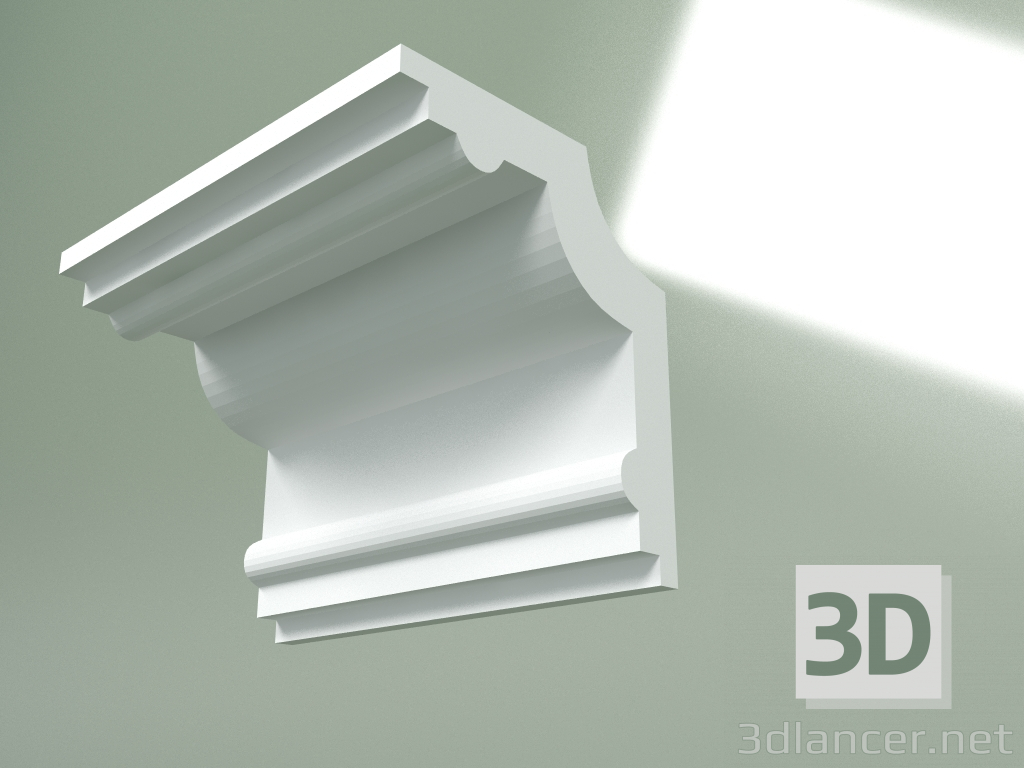 3D modeli Alçı korniş (tavan kaidesi) KT325 - önizleme