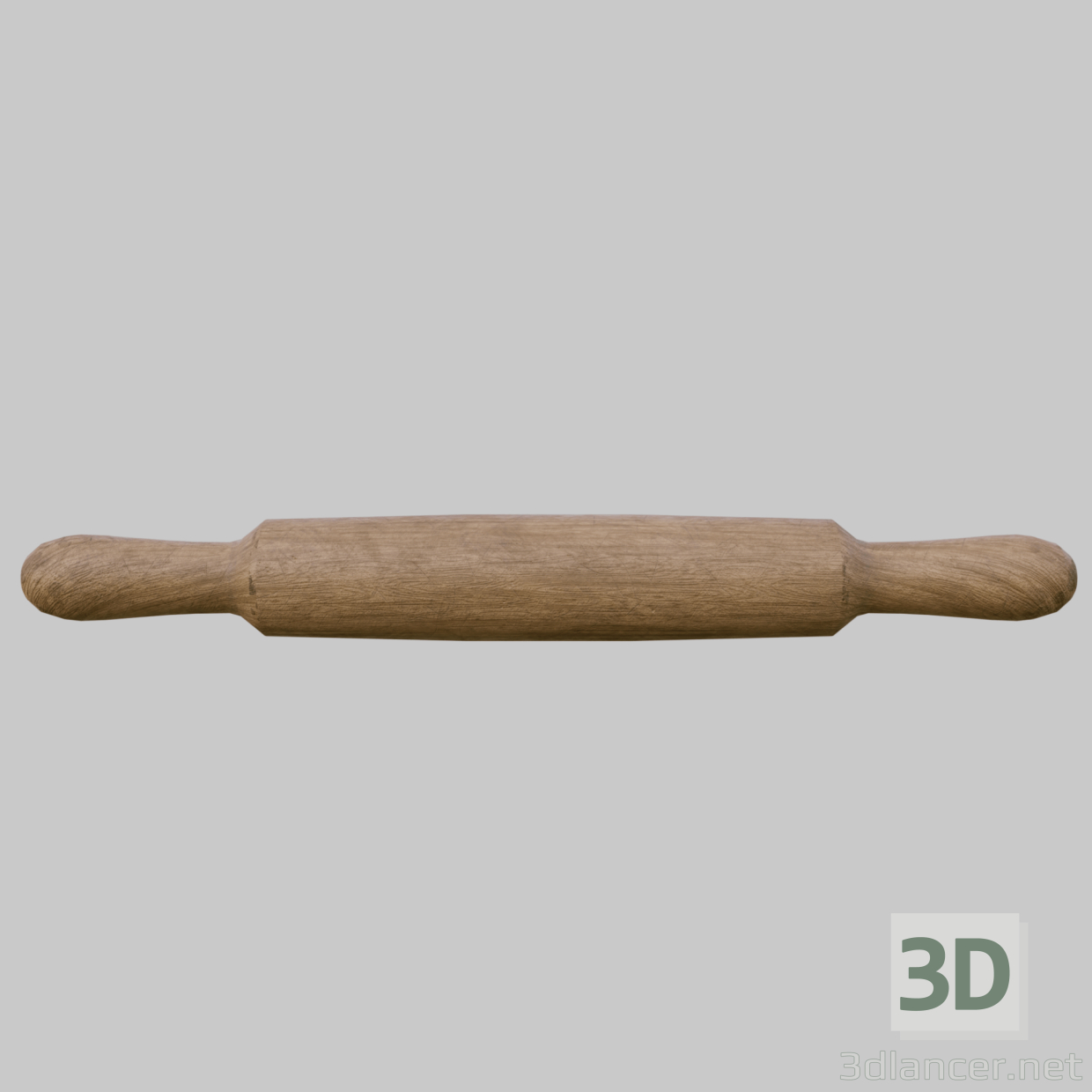 3D Modell Nudelholz - Vorschau