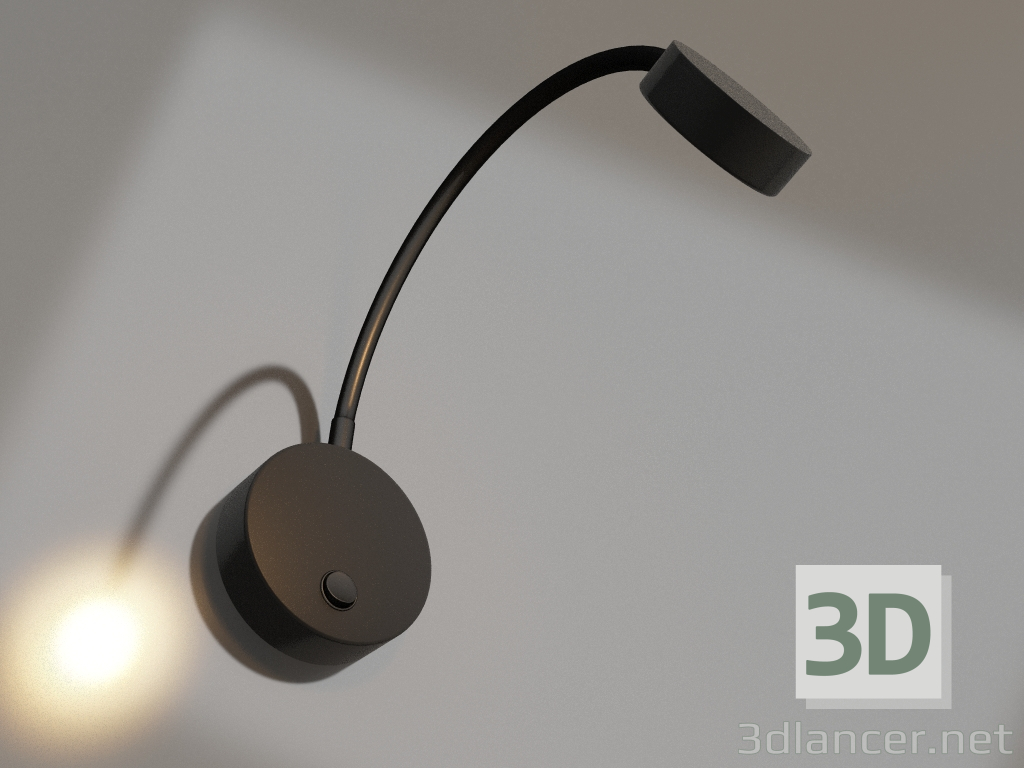 modèle 3D Lampe SP-SON-R90-3W Warm3000 (BK, 100°, 230V) - preview