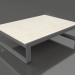 modello 3D Tavolino 120 (DEKTON Danae, Antracite) - anteprima