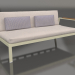 modello 3D Modulo divano, sezione 1 destra (Oro) - anteprima