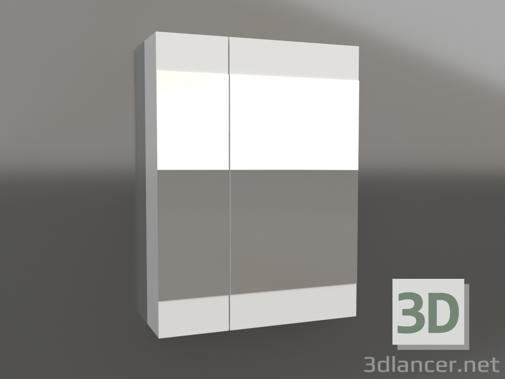 modello 3D Armadietto a specchio 60 cm (Br.04.06-W) - anteprima