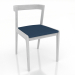 3d model Silla 463 mm (blanco RAL 9010) - vista previa