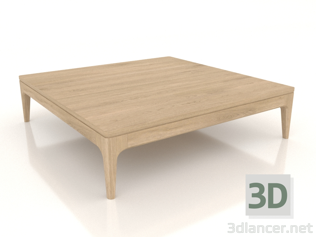 modello 3D Tavolino basso FARGO 1000x1000x250 mm (rovere schiarito) - anteprima