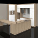 3d model Cocina con isla, minimalismo. 3500 x 3480 x 2770 (h) mm - vista previa
