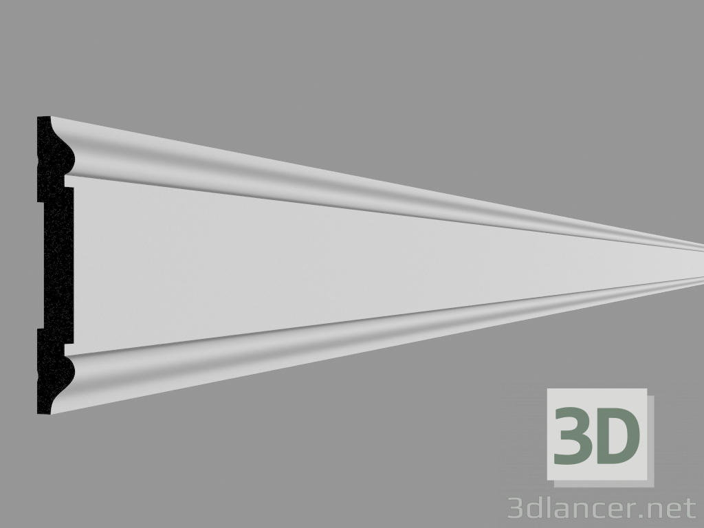 3D Modell Formteil PX144 (200 x 4,7 x 0,8 cm) - Vorschau