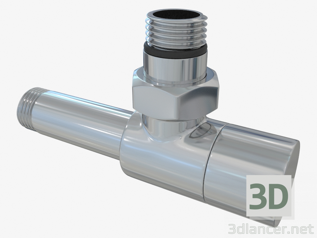 3d model Angle valve (hex) G 1/2 "HP x G 1/2" HP - preview