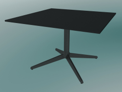 Table MISTER X (9510-51 (70x70cm), H 50cm, noir, noir)