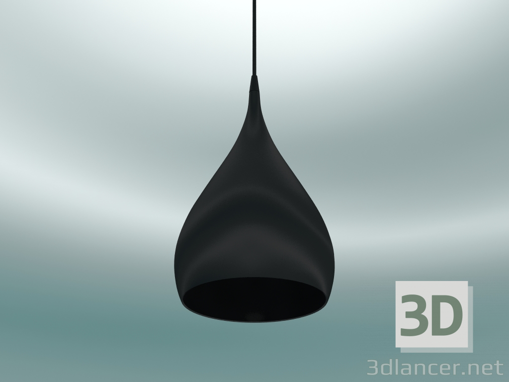 3D modeli İplik sarkıt lamba (BH1, Ø25cm, H 45cm, Siyah) - önizleme