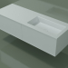 modello 3D Lavabo con cassetti (06UC824D1, Glacier White C01, L 144, P 50, H 36 cm) - anteprima