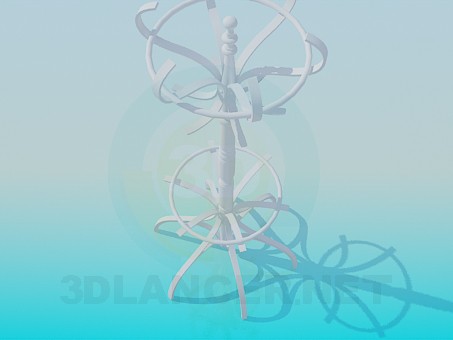 3d model Hanger on the stem - preview 3d model Hanger on the stem - preview