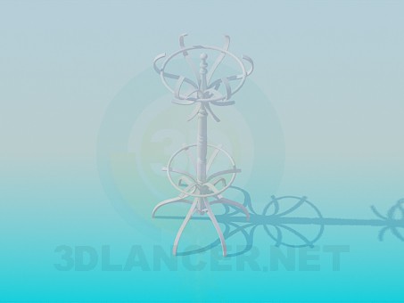 3d model Hanger on the stem - preview 3d model Hanger on the stem - preview