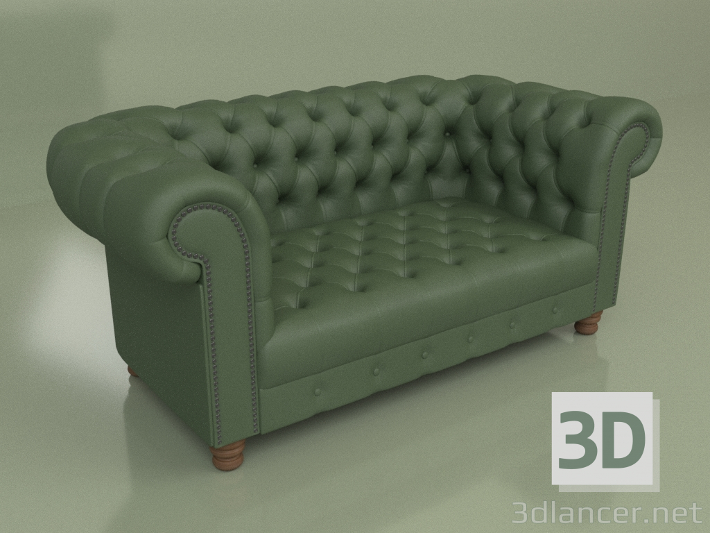 3D Modell Sofa Chester 2-Sitzer - Vorschau