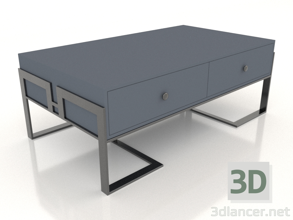 3 डी मॉडल साइड टेबल (नीला) - पूर्वावलोकन
