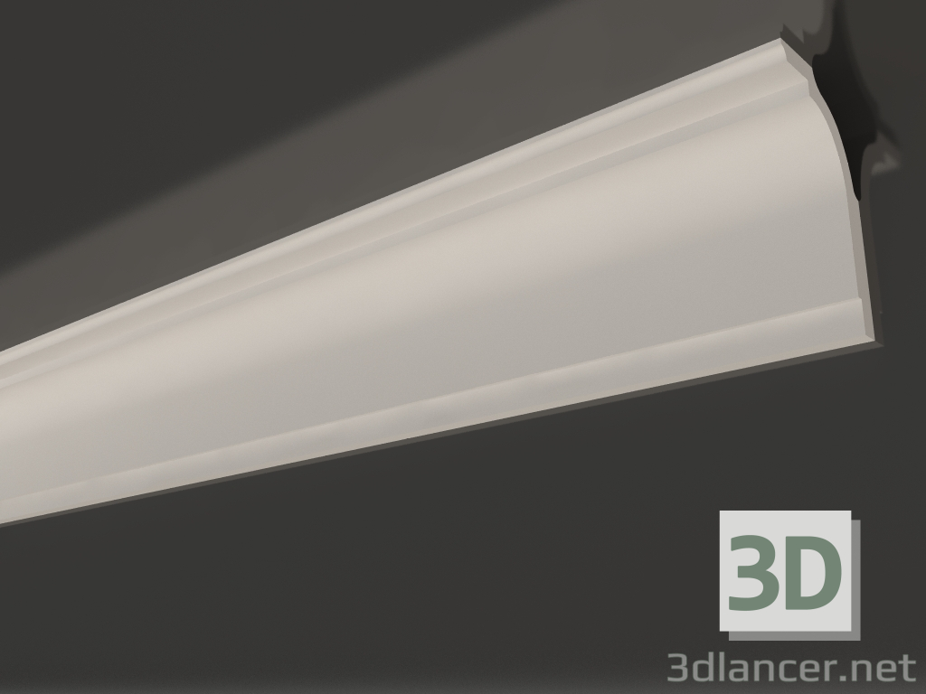 Modelo 3d Cornija de teto de gesso lisa KG 057 1 (115x66) - preview