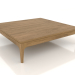 modello 3D Tavolino basso FARGO 1000x1000x250 mm (rovere naturale) - anteprima