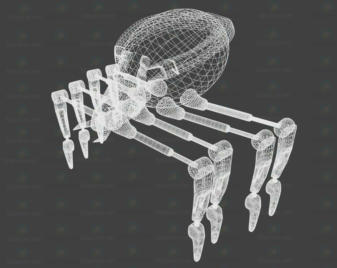 modelo 3D araña Robot - escuchar modelo 3D araña Robot - escuchar
