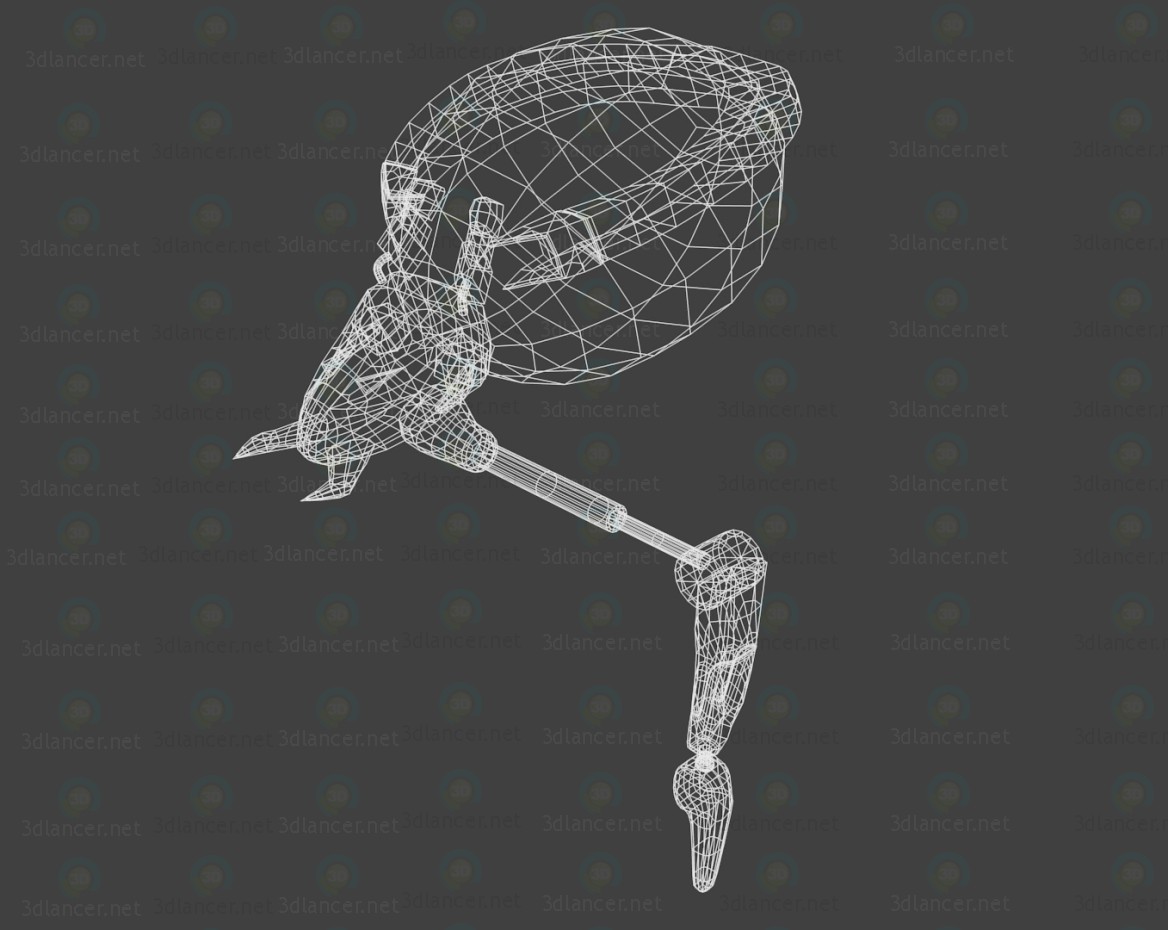 modelo 3D araña Robot - escuchar modelo 3D araña Robot - escuchar
