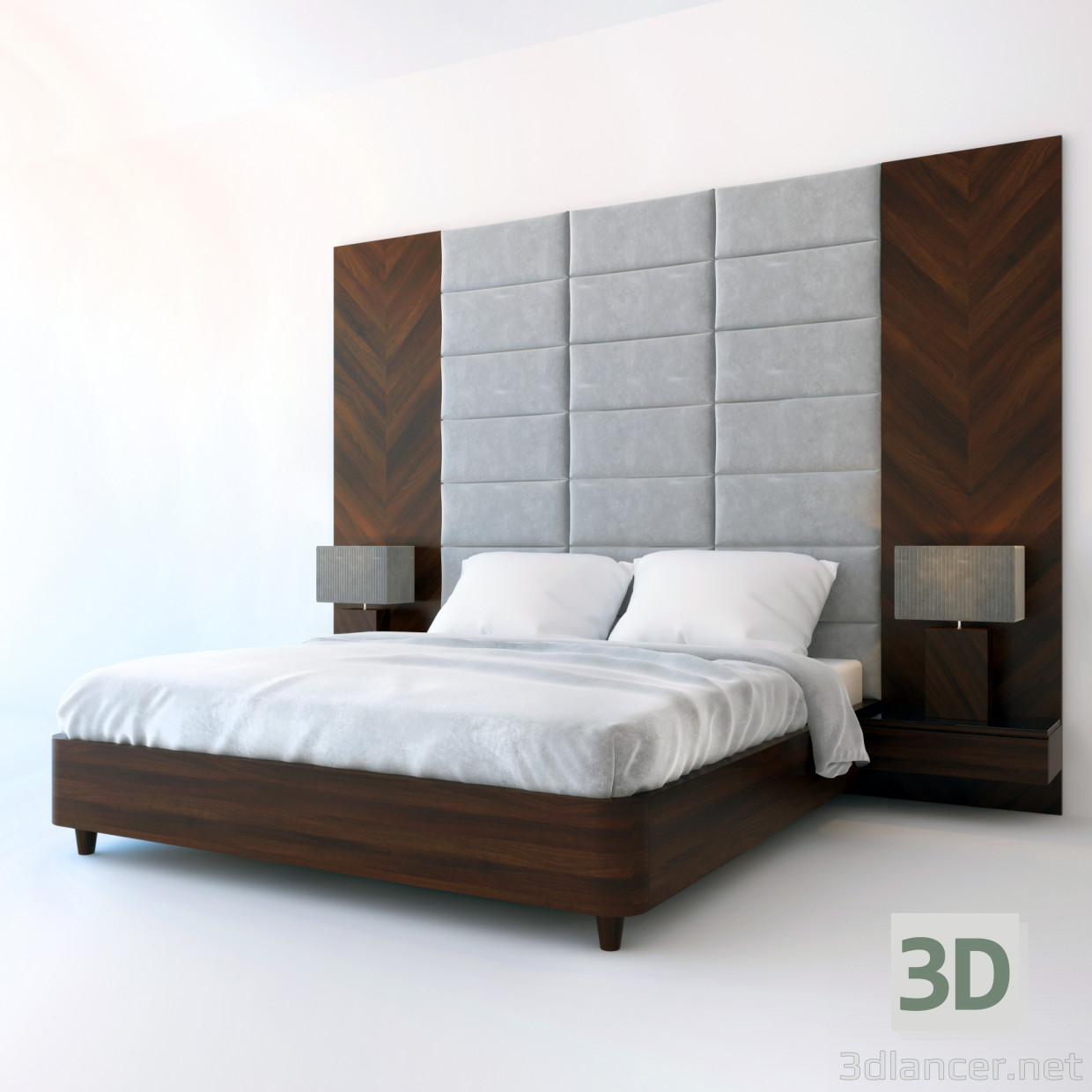 Кровать graffo 3d model