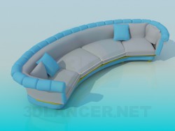 Semi-circular sofa