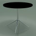 3D Modell Runder Tisch 5711, 5728 (H 74 - Ø79 cm, ausgebreitet, schwarz, LU1) - Vorschau