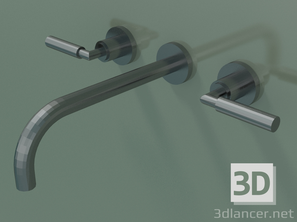 modèle 3D Mitigeur lavabo mural sans garniture de vidage (36717882-990010) - preview