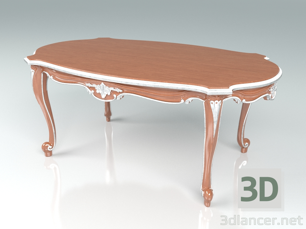 3d модель Маленький овальный столик (арт. 11612) – превью