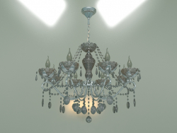 Pendant chandelier Teodore 10103-8 (chrome-smoky crystal)