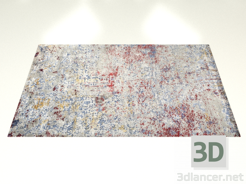 3d модель Вузликовий килим, дизайн Hawaii – превью