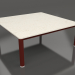 3 डी मॉडल कॉफ़ी टेबल 94×94 (वाइन रेड, डेक्कन डैने) - पूर्वावलोकन