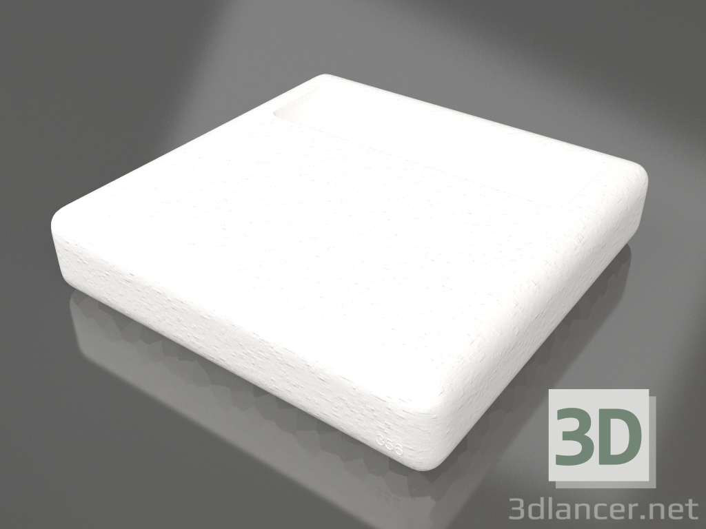 3D Modell Beistelltisch (Weiß) - Vorschau