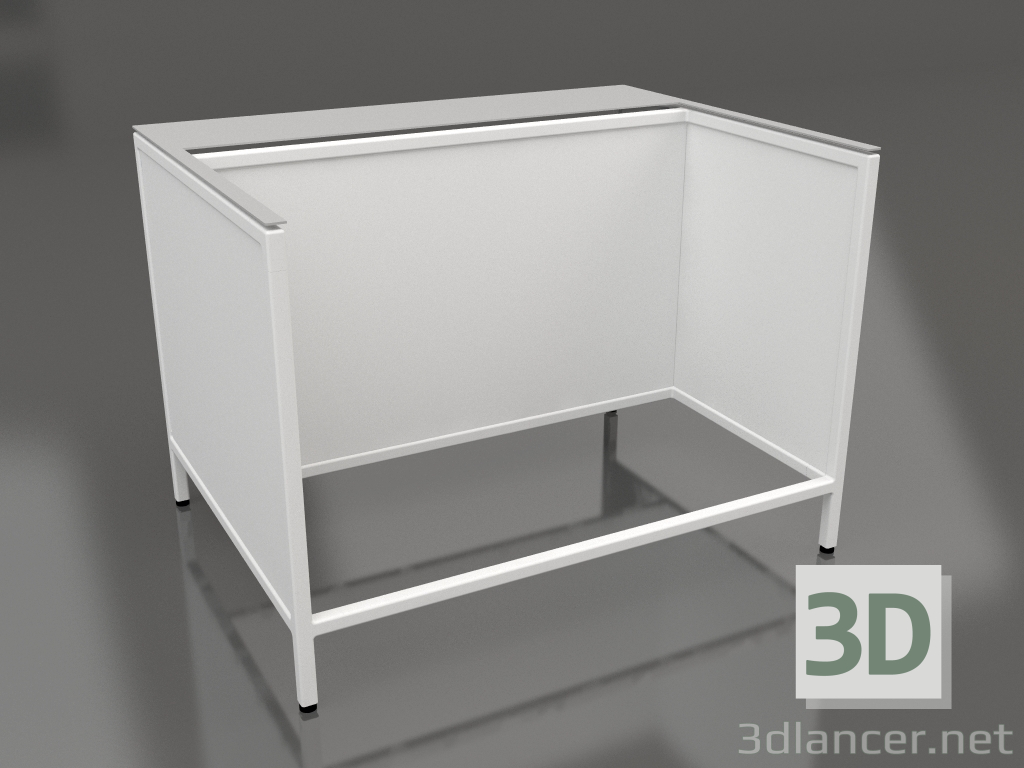 modello 3D Isola V1 (con pianerottolo) su 120 frame 2 (grigio) - anteprima