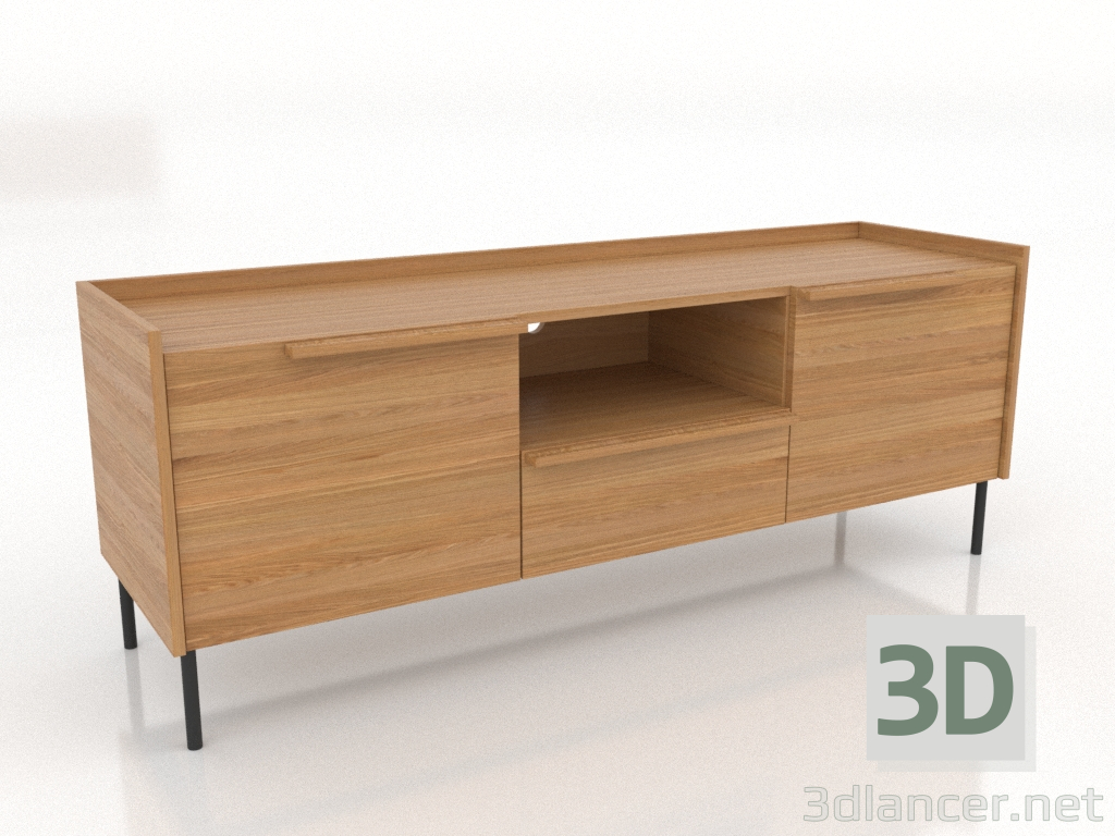 3d model TV stand 1 1500 mm (natural oak) - preview 3d model TV stand 1 1500 mm (natural oak) - preview