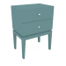 3d model One Static bedside table with two drawers (option 1) - preview