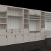 3D Modell Wohnzimmerwand 5500 x 490 x 2520 (h) - Vorschau