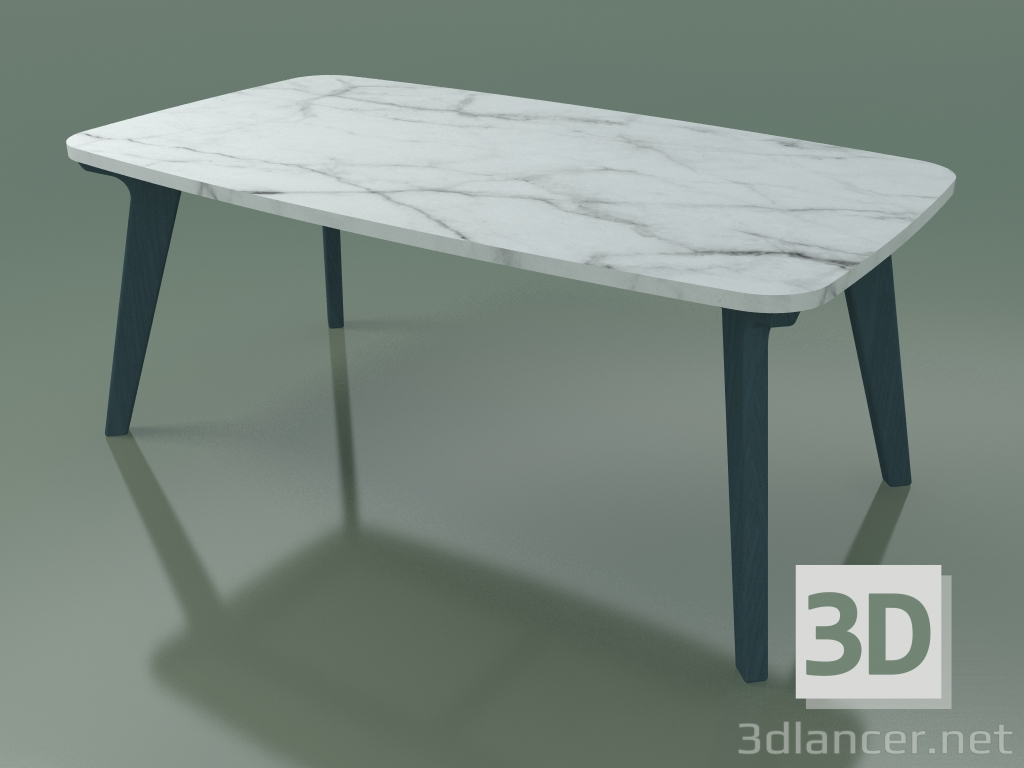 3d model Dining table (234, Marble, Blue) - preview