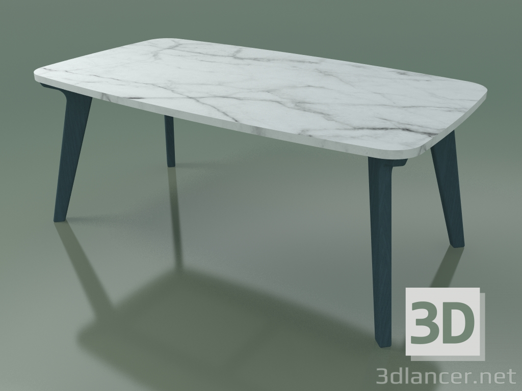 3D Modell Esstisch (234, Marmor, Blau) - Vorschau