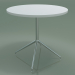 3D Modell Runder Tisch 5711, 5728 (H 74 - Ø79 cm, ausgebreitet, Weiß, LU1) - Vorschau