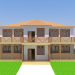 3d model two-storey house - preview