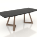 modèle 3D Table pliante Sorrento 160-220 (céramique noire-frêne) - preview