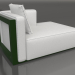 3d model Sofa module, section 2 right (Bottle green) - preview