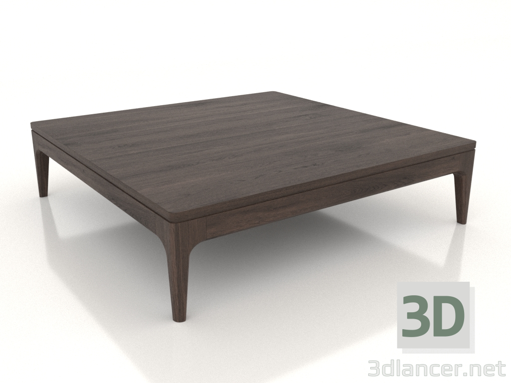 modello 3D Tavolino basso FARGO 1000x1000x250 mm (rovere scuro) - anteprima