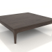 modello 3D Tavolino basso FARGO 1000x1000x250 mm (rovere scuro) - anteprima
