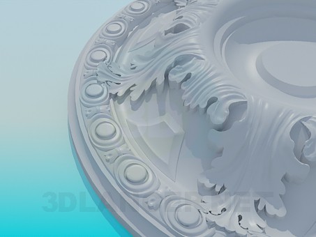 3d модель Розетка потолочная – превью 3d модель Розетка потолочная – превью