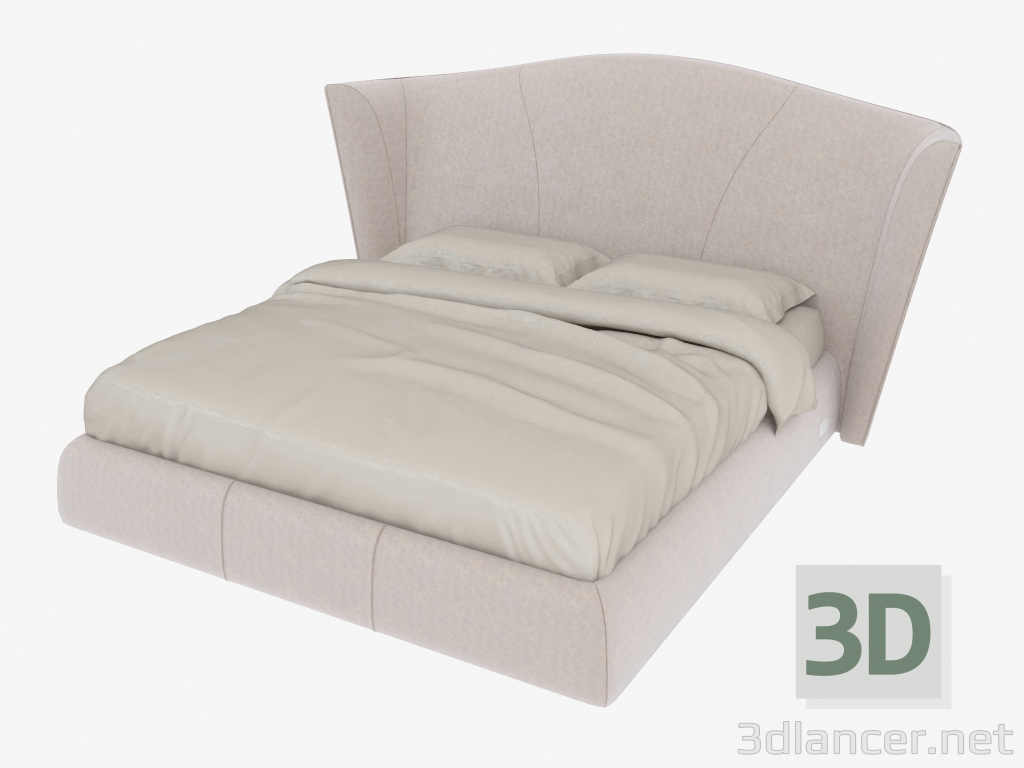 3D modeli Çift kişilik yatak HERON (263x240xH132) - önizleme