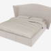 3D modeli Çift kişilik yatak HERON (263x240xH132) - önizleme